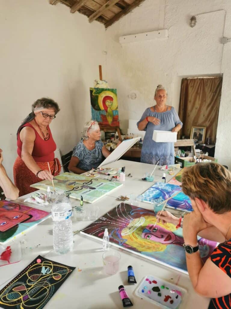 Bezield schilderen, 13 step international creativity proces